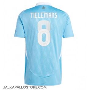 Belgia Youri Tielemans #8 Vieraspaita EM-Kisat 2024 Lyhythihainen
